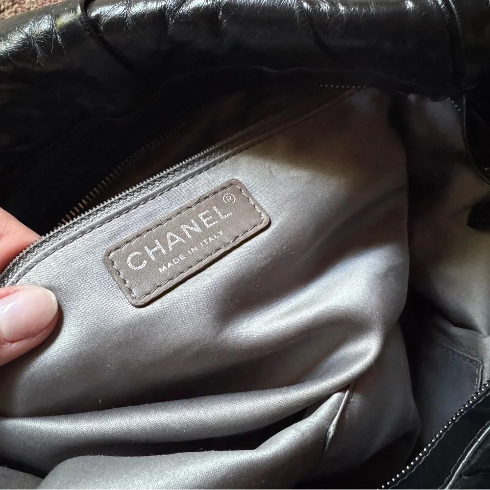 Chanel CC Glazed Twisted Tote/ Shoulder Bag